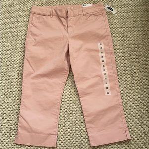 Old Navy Pixie Crop Mid-Rise Pants Size 10 Blush